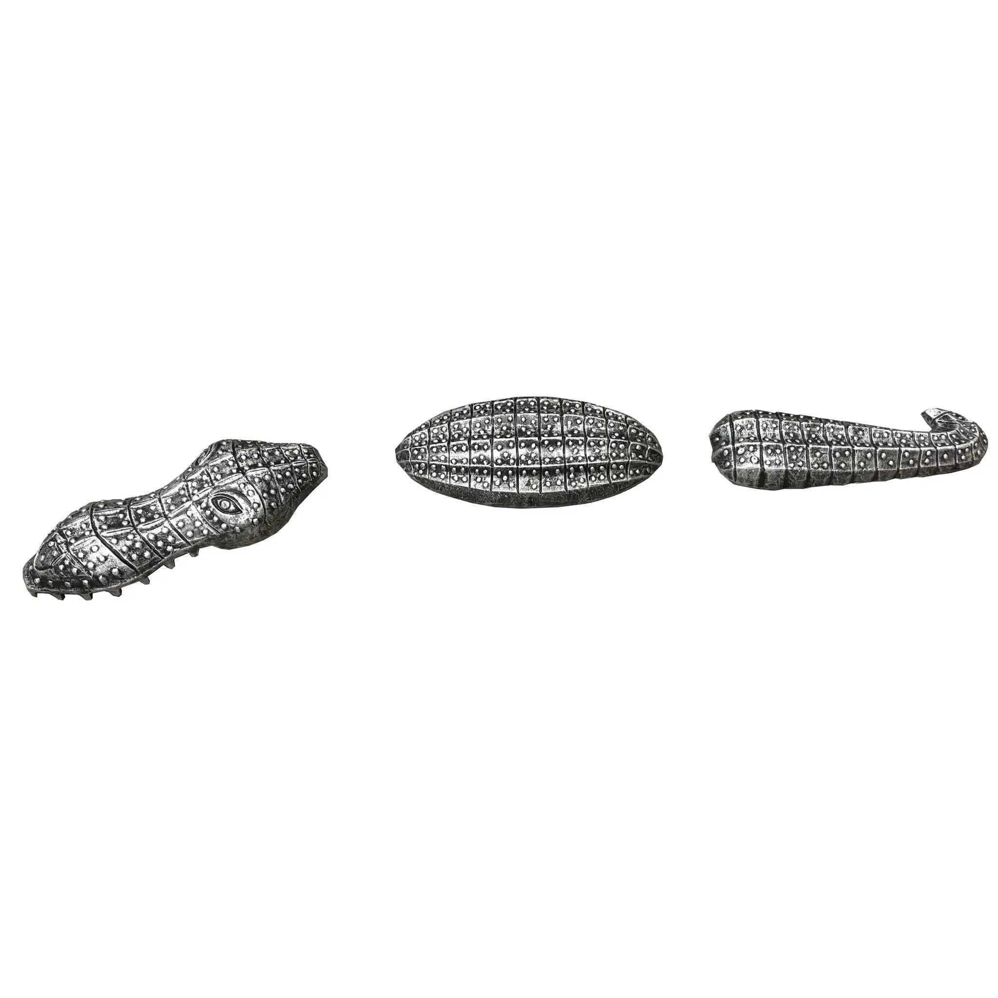 Antique Pewter Cast Aluminum Metal Garden Gator by Sharicks