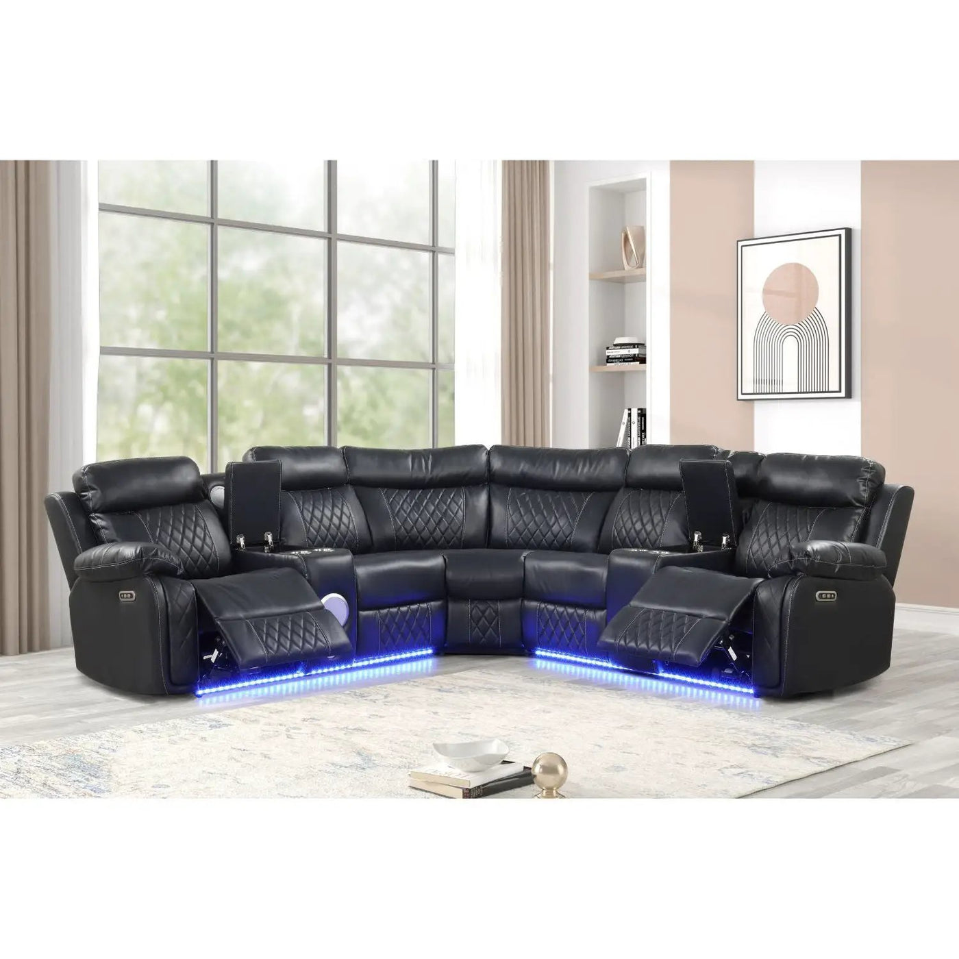 Lacrosse - Power Reclining Sectional Sofa by HouseOfZazla