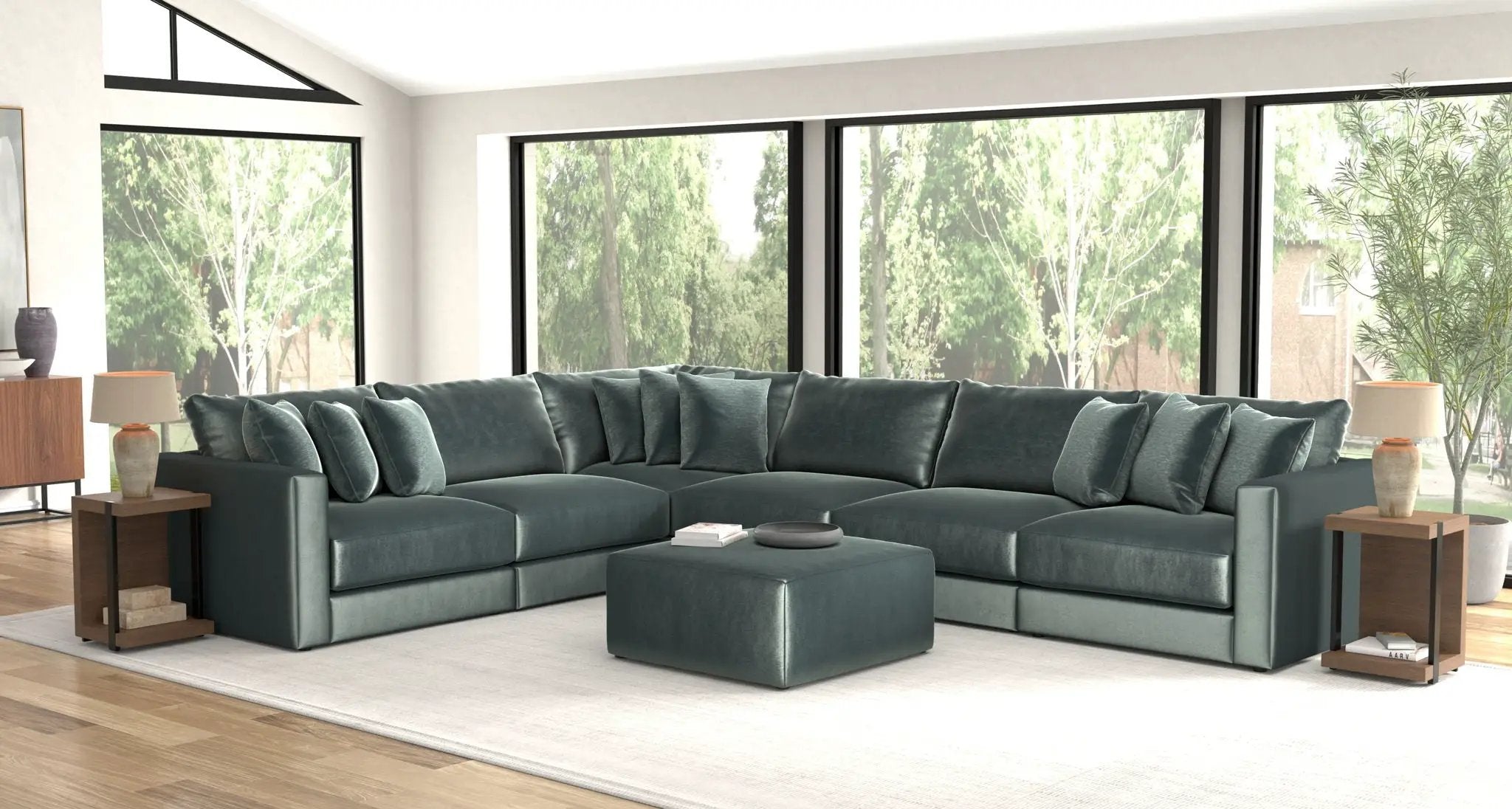 Remington - Modular Sofa And Cocktail Ottoman by Unique Piece Furniture