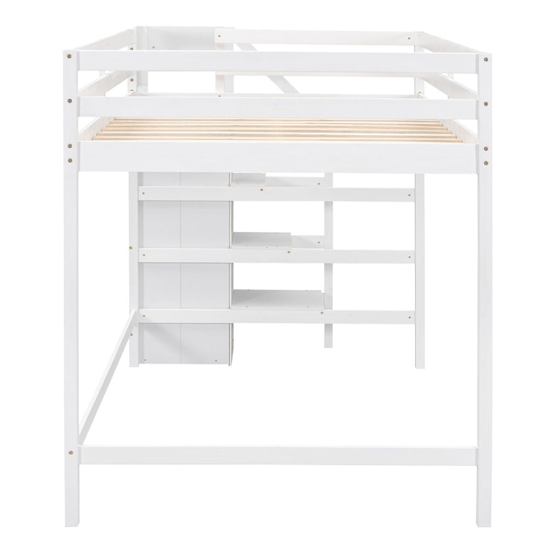 Loft Bed With Built In Storage Wardrobe And Staircase by Unique Piece Furniture