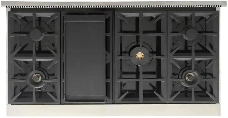 Kucht 48" Inch Gas Sealed Burner Rangetop, KFX489T-B by Farmhouse Kitchen and Bath