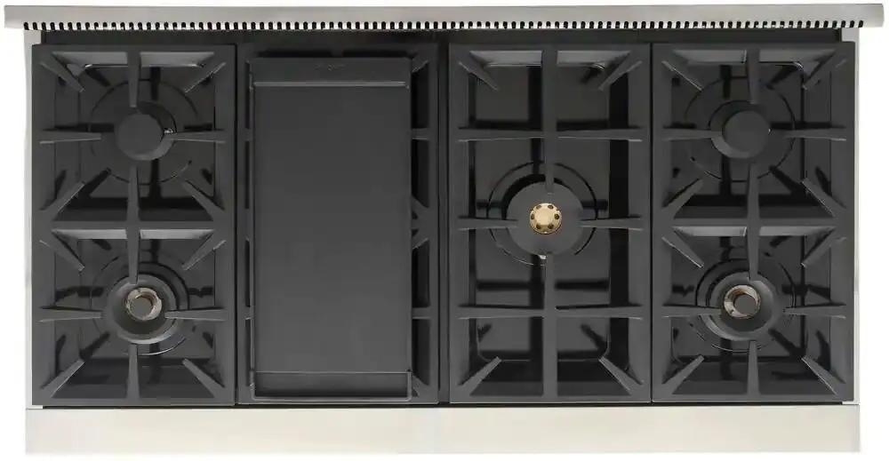 Kucht 48" Stainless Propane Cooktop, KFX489T/LP-B by Farmhouse Kitchen and Bath