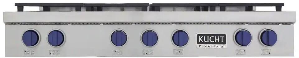Kucht 48" Stainless Propane Cooktop, KFX489T/LP-B by Farmhouse Kitchen and Bath
