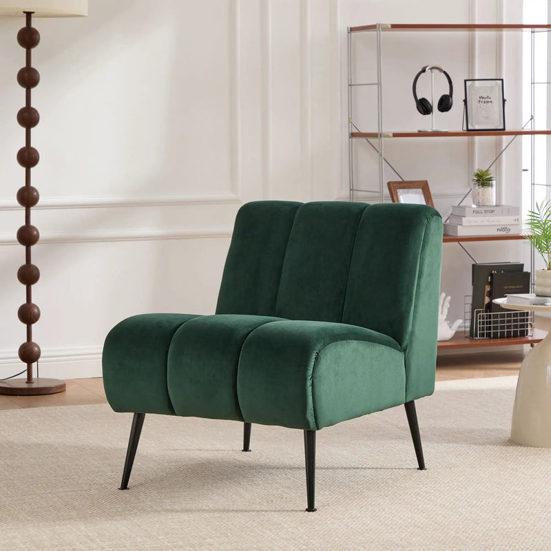 Upholstered Armless Chair For Living Room by Unique Piece Furniture
