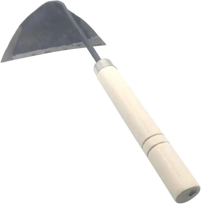 GARASANI Hoe Hand Plow Hoe Korean Style Ho-Mi - Best Organic Gardening (Inverted-Triangle) by GreenHaven Gardens