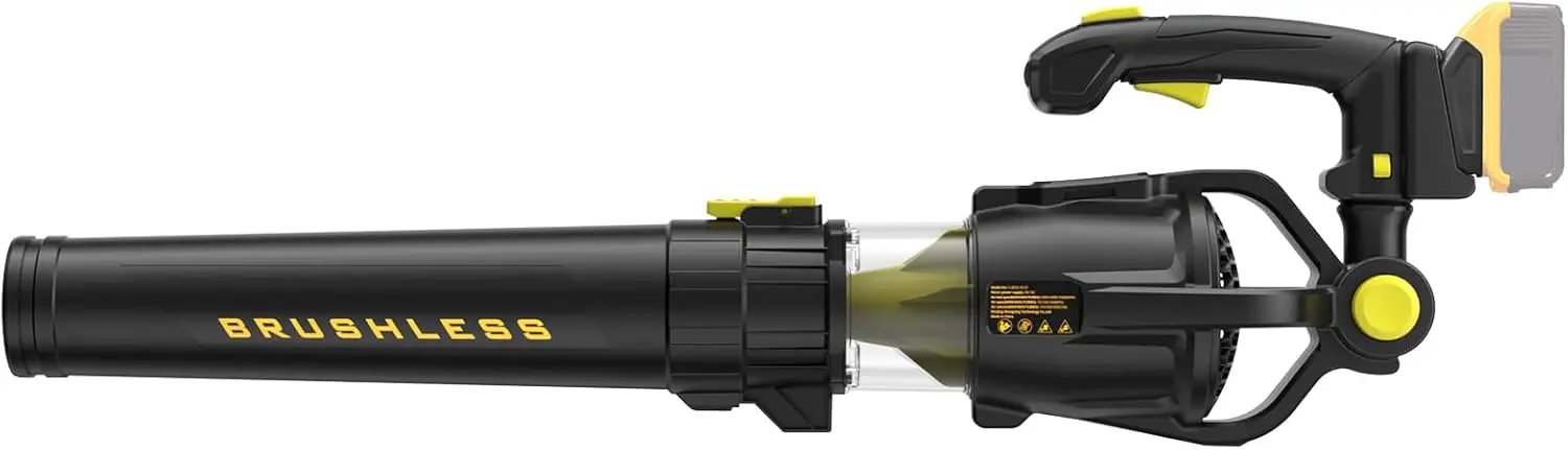 Leaf Blower for Dewalt 20V Battery, Brushless Blower with Variable 5-Speed, Turbo, 0-90° Adjustable Handle, 500 CFM 150-MPH Blowers for Lawn Care, Patio Cleaning (Battery Not Included) by GreenHaven Gardens