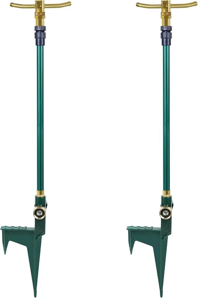 ATDAWN 3-Arm Garden Sprinkler, High-Rise Lawn Sprinkler, 360 Degree Rotation Garden Water Sprinklers, Lawn Irrigation System, Gardening Watering System, Large Area Coverage by GreenHaven Gardens