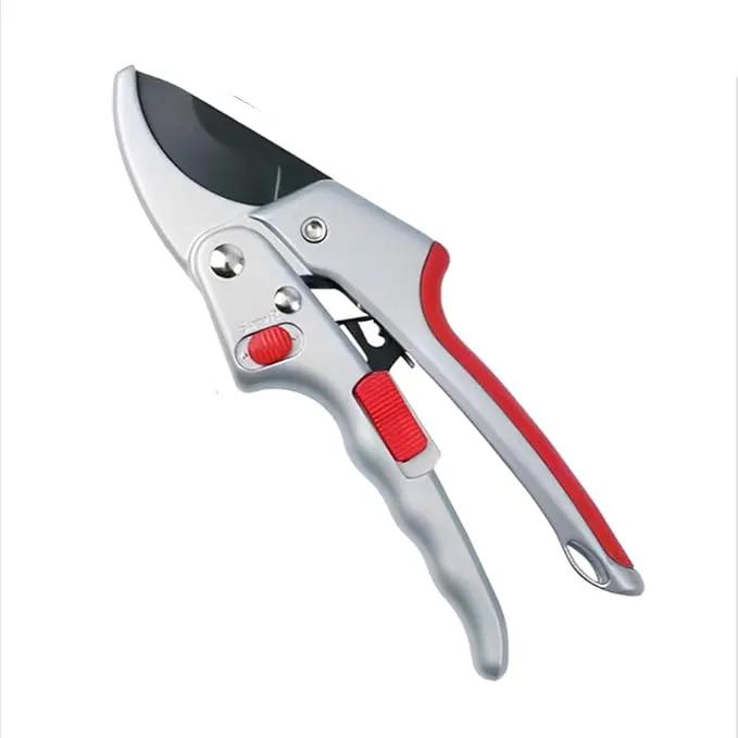 Garden clippers, premium Germany pruners, Work 3 times easier, professional ratchet pruning shears, cutting rose, flower, hedge, stem, tree, Sharp gardening scissors, Arthritis weak hand snips by GreenHaven Gardens