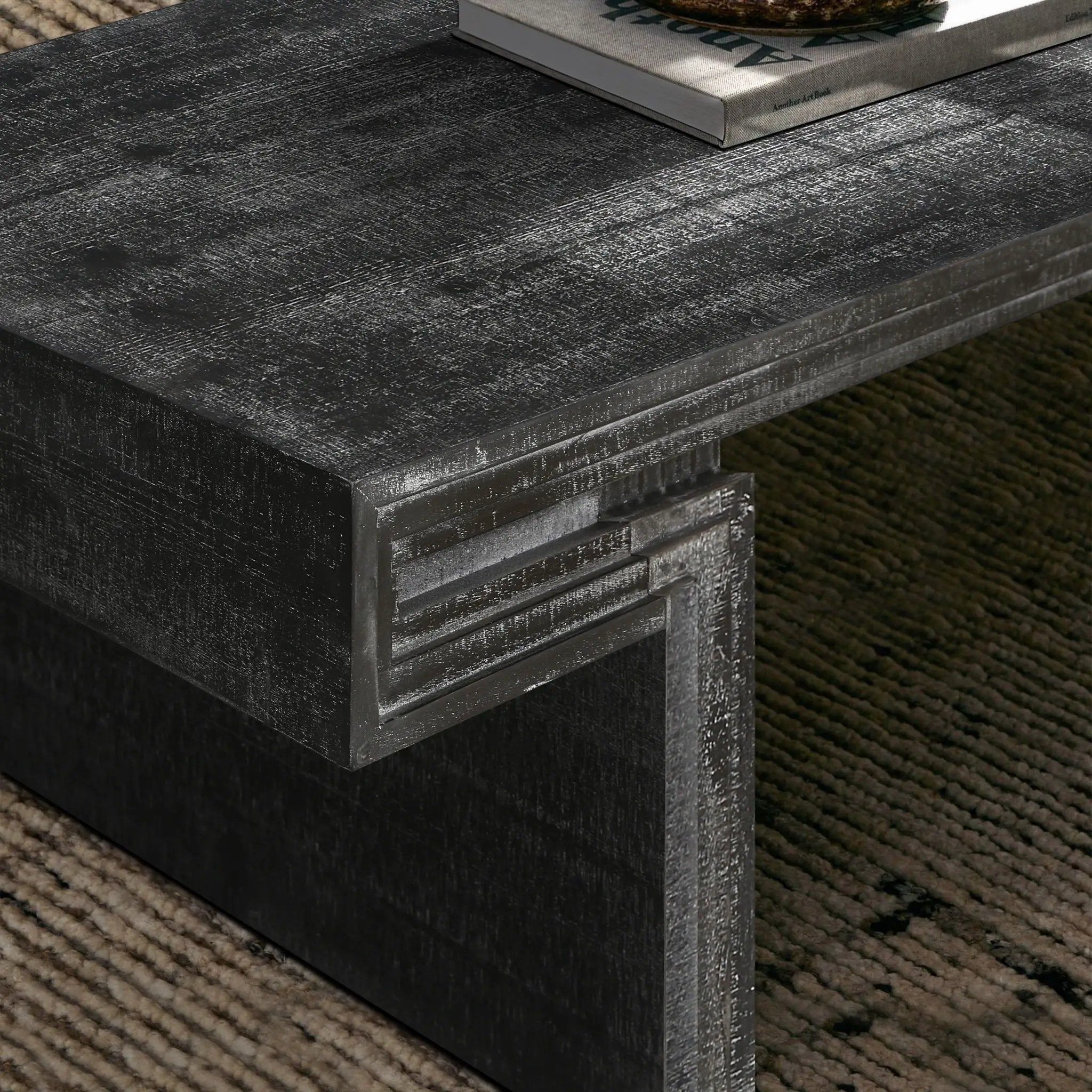 American Vintage Industrial Coffee Table, Double Tier Design by Unique Piece Furniture