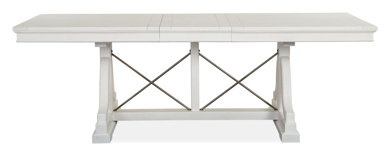 Heron Cove - Trestle Dining Table - Chalk White, photo 4 of 7