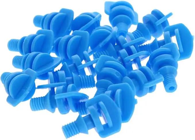 MroMax 25Pcs 360 Degree Micro Sprayer Automizing Sprinkler Nozzle Hydroponic Aeroponic Misters Fan Jet for Miniature Garden Lawn Plant Irrigation System Blue by GreenHaven Gardens