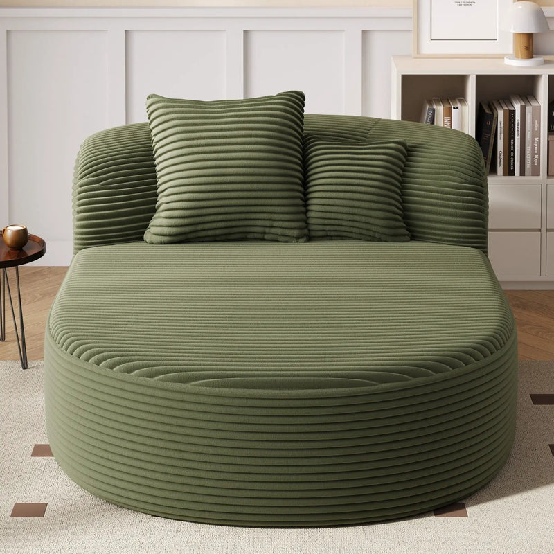 Modern Chaise Lounge Sofa Boneless Couch With Supportive Pillows by Unique Piece Furniture