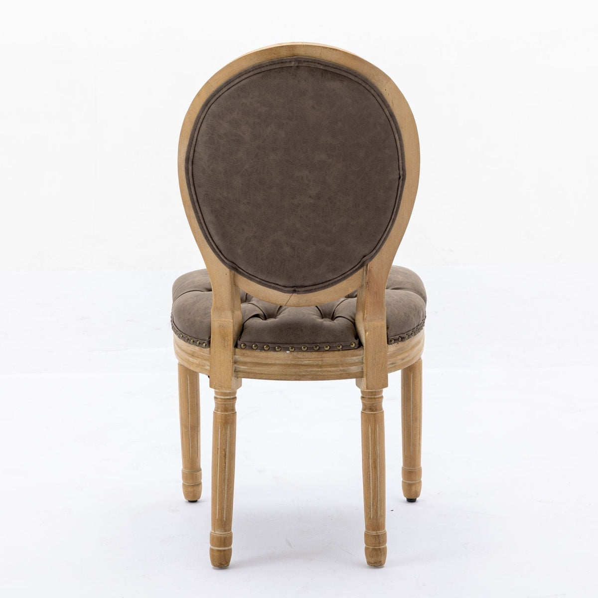 French Style Solid Wood Dining Chair with Nailhead Trim - Multiple Colors, photo 28 of 40