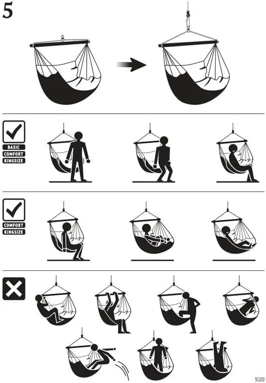LA SIESTA® - XL King Domingo Hammock Swing Chair & CasaMount - Weather & Tear Resistant Hanging Chair - Outdoor Indoor Hammock Chair w/Suspension Kit for Walls Ceilings Square Beams - Marine by GreenHaven Gardens