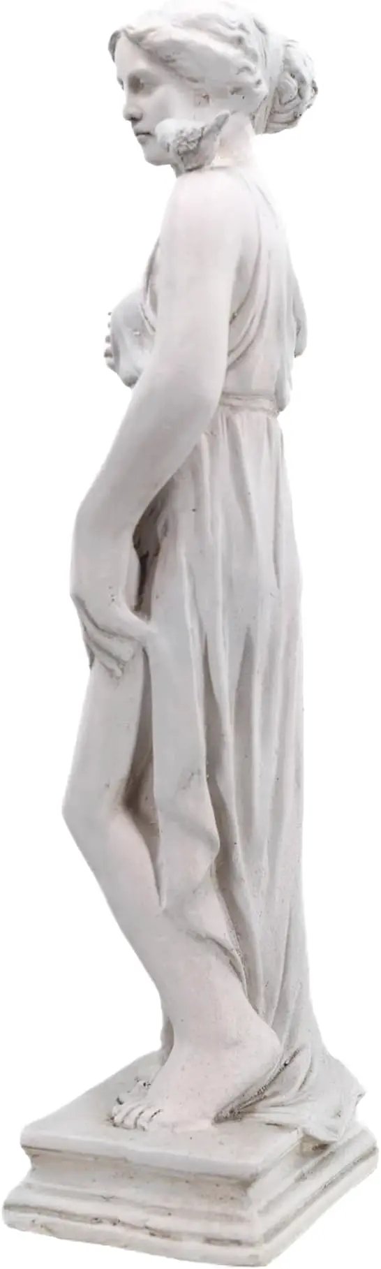 Outdoor Garden Statue Nymph Sculpture Goddess of Greek Mythology Roman Style Outdoor Patio Yard Lawn Porch Decor 32 Inch Ivory by GreenHaven Gardens