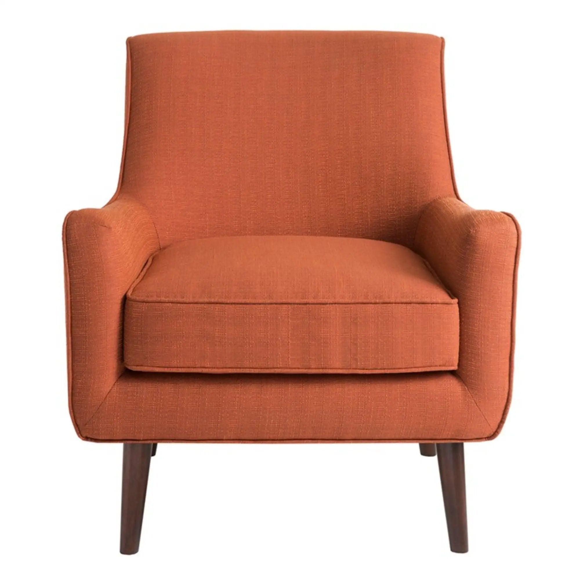 Accent Chair Upholstered With Legs - Burnt Orange by HouseOfZazla