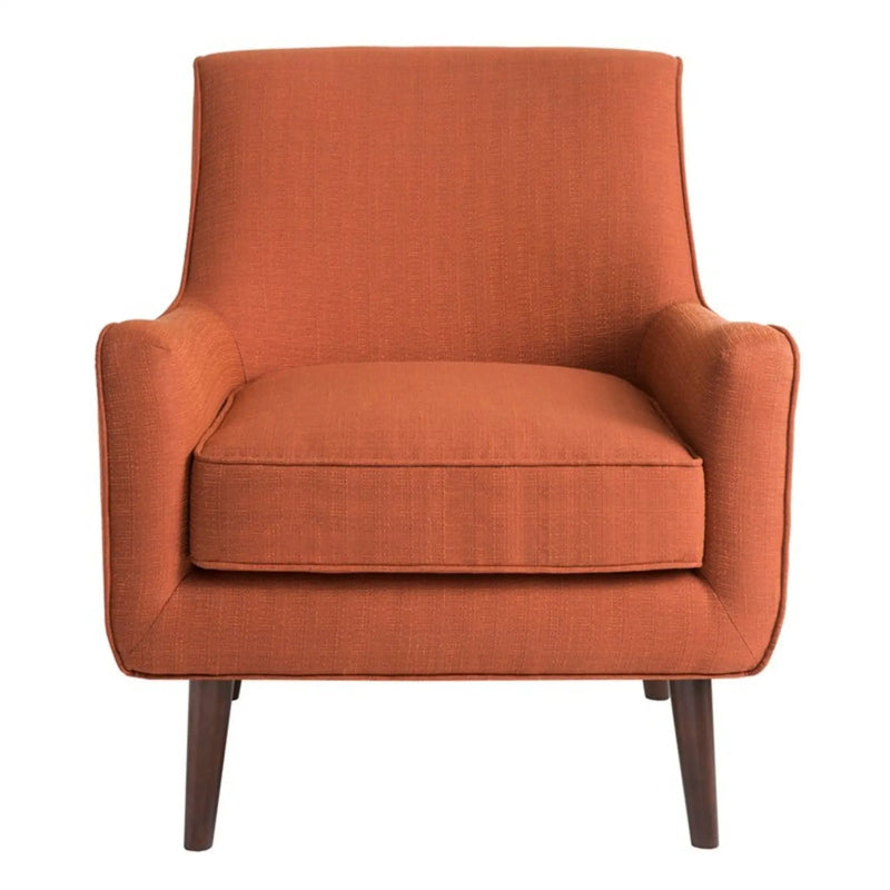 Accent Chair Upholstered With Legs - Burnt Orange by HouseOfZazla