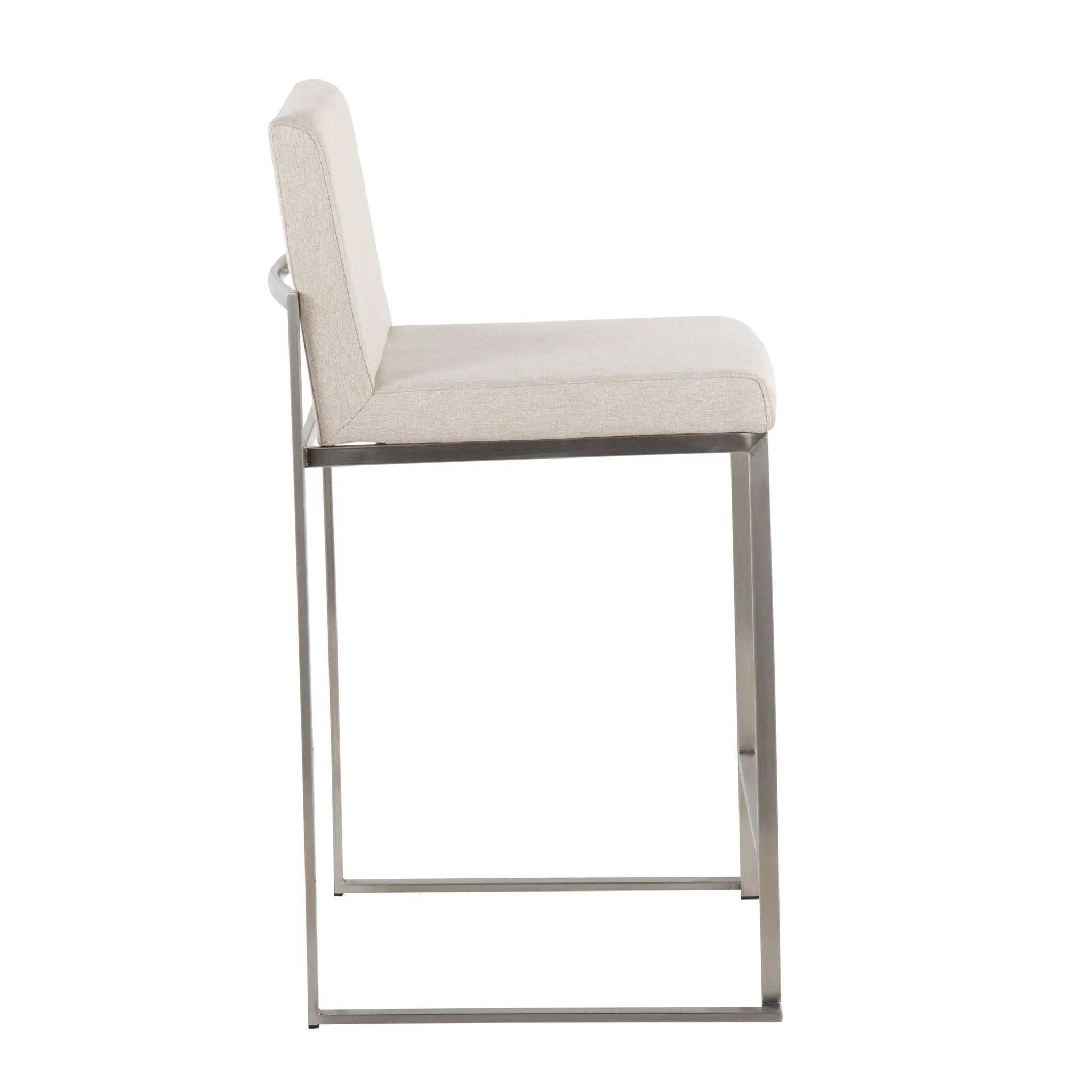Fuji - Contemporary High Back Counter Stool, Functional Design by HouseOfZazla