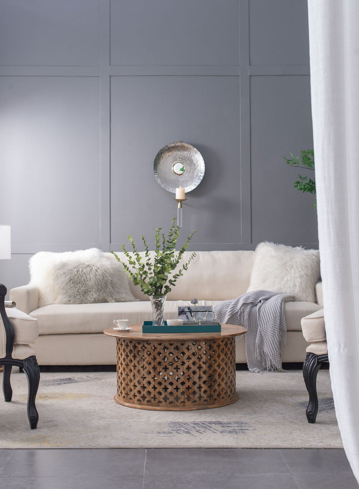Maria Wall Sconce with Modern Circular Design - Gold, photo 8 of 15