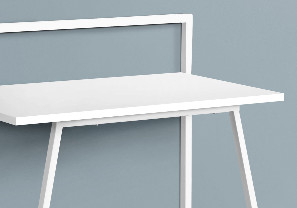 Contemporary & Modern Computer Desk with Wood Laminate Top - Light Brown, Black, or White, photo 6 of 12