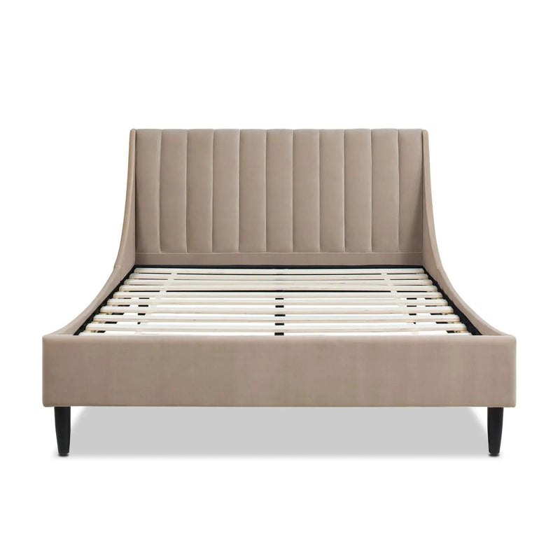 Aspen - Vertical Tufted Modern Headboard Platform Bed Set by Unique Piece Furniture