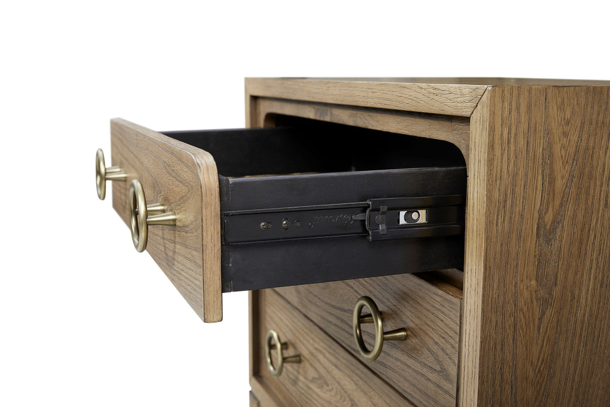 3 Drawer Nightstand With USB - Latte, photo 2 of 8