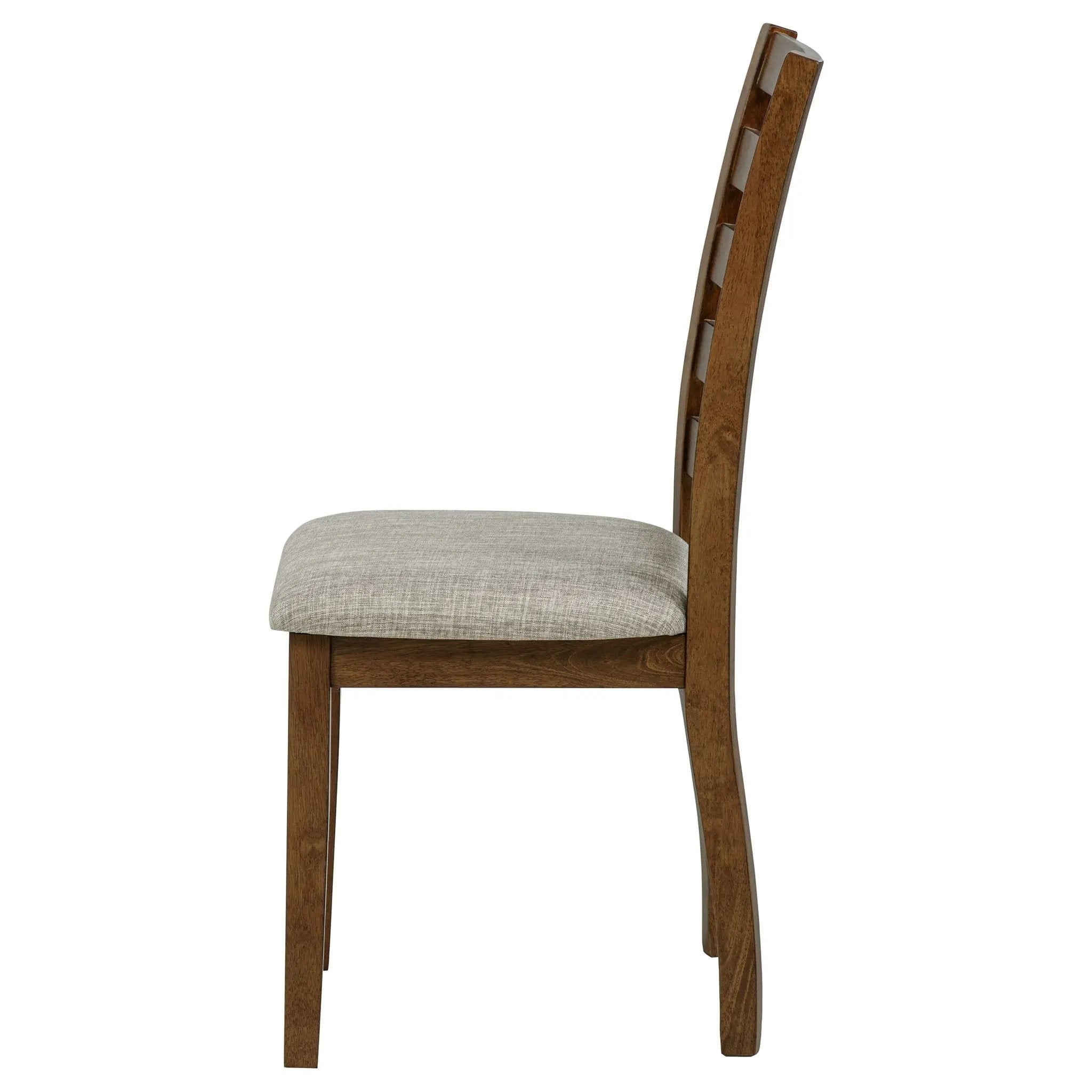 Atwood Wood Dining Side Chair Upholstered Seat Warm Brown by Unique Piece Furniture