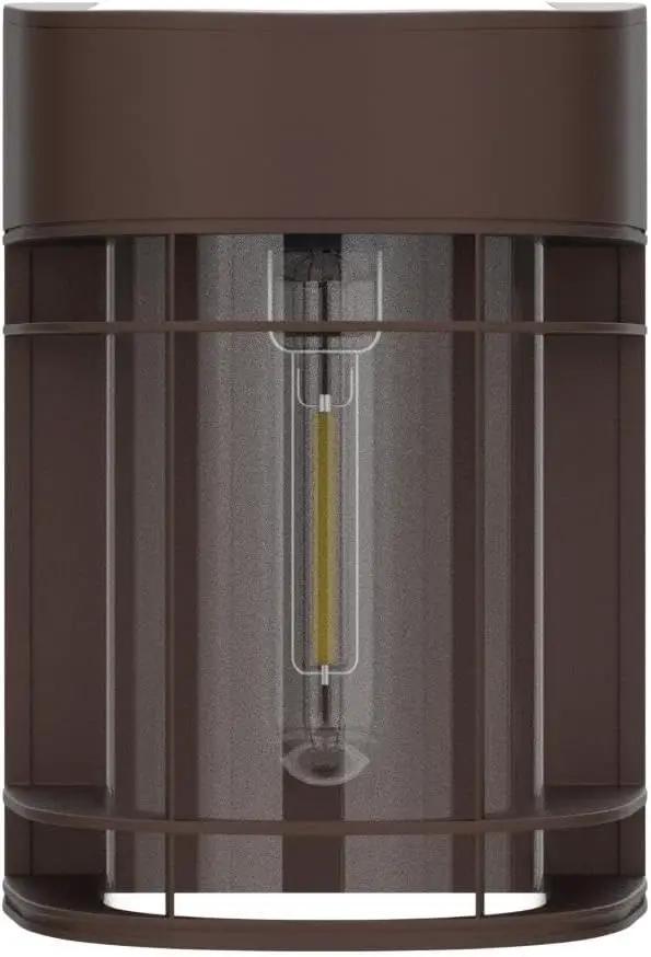 Solar Fence Lights, 8 Pack Deck Light Waterproof Solar Outdoor Lights for Garden Fence Post Backyard Decor, Brown by GreenHaven Gardens