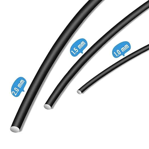 Sanlykate Bonsai Training Wire Kit, 9 Roll Tree Training Wires 295.27 Feet Total, 1.0mm, 1.5mm, 2.0mm Anodized Aluminum Wire Set, Hold Plant Branches Trunks - Black by GreenHaven Gardens