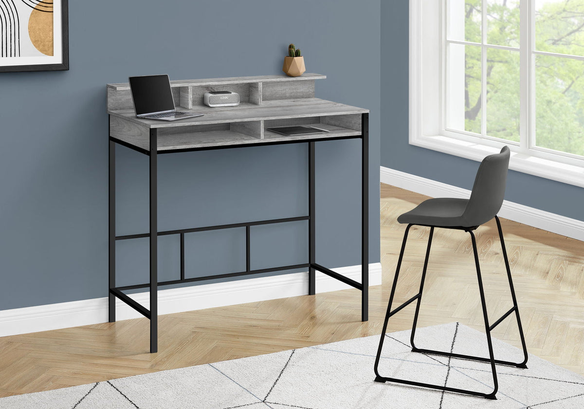Computer Desk for Home Office with Standing Storage Shelves, photo 3 of 16