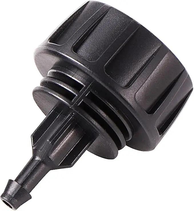 Inner 3/4 inch to Single 1/4 Pipe Joint with Four Black Strainer 6-Point Washers，Garden Irrigation System Used in Gardens,Lawns by GreenHaven Gardens