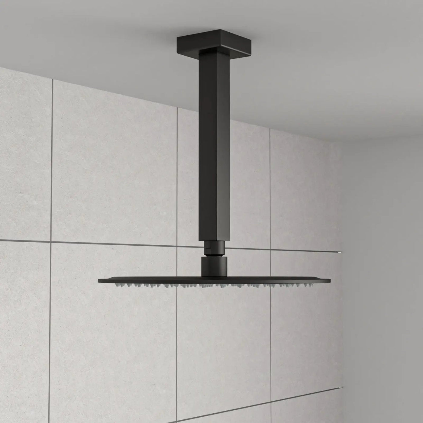Premium 8" Ceiling Mounted Shower Arm With Flange by HouseOfZazla