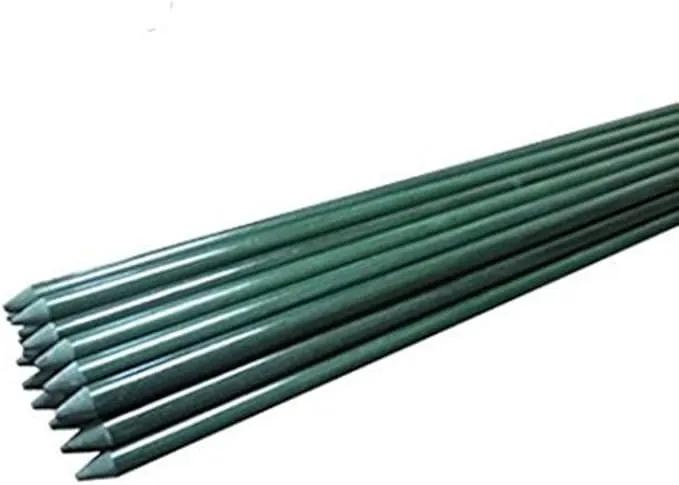 Garden Stakes 4ft for Plants, 20pack Tree Stakes Fence Post Fiberglass Rod, 1/5 Inch Dia Garden Poles Tree Stake Cucumber Stake EcoStake Rust-Free (48inch) by GreenHaven Gardens