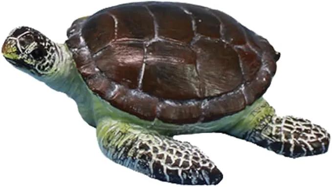 Small Turtle Figurine Sea Turtle Figurine Little Resin Turtle for Garden Decor Sea Turtle Figure Outdoor Outside Pond Ornaments Decorations Mini Statue Valentine's Day Gifts Brown by GreenHaven Gardens