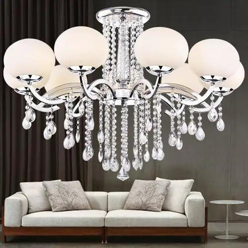 16 Pack 20" Hanging Crystals for Chandeliers Clear Teardrop Crystal Chandelier Pendants Parts Beads, Chandelier Crystals by GreenHaven Gardens