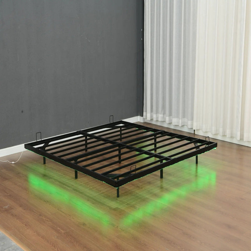 Floating Bed Frames With LED Lights by HouseOfZazla