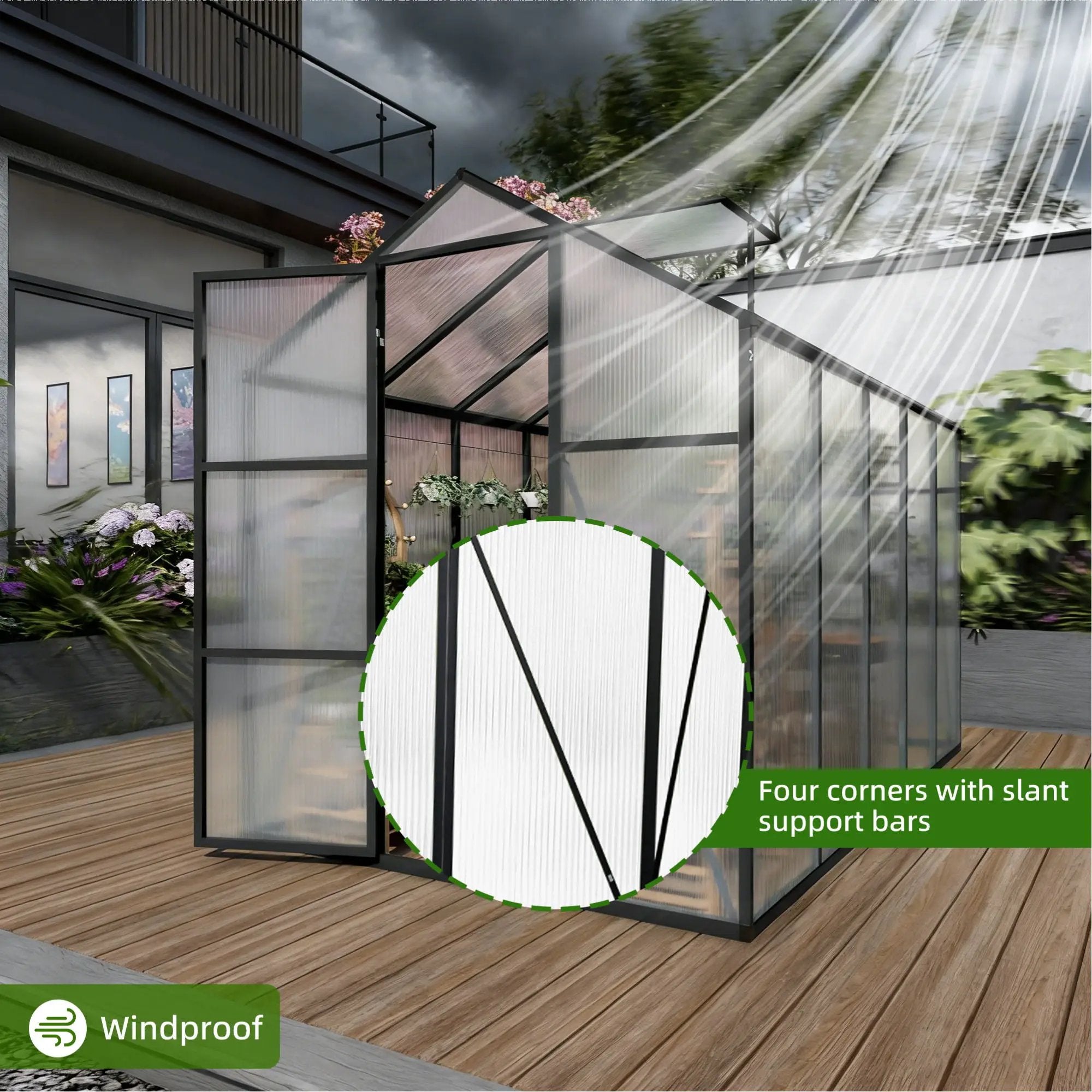 Gain Height Windproof house With Raised Base by HouseOfZazla