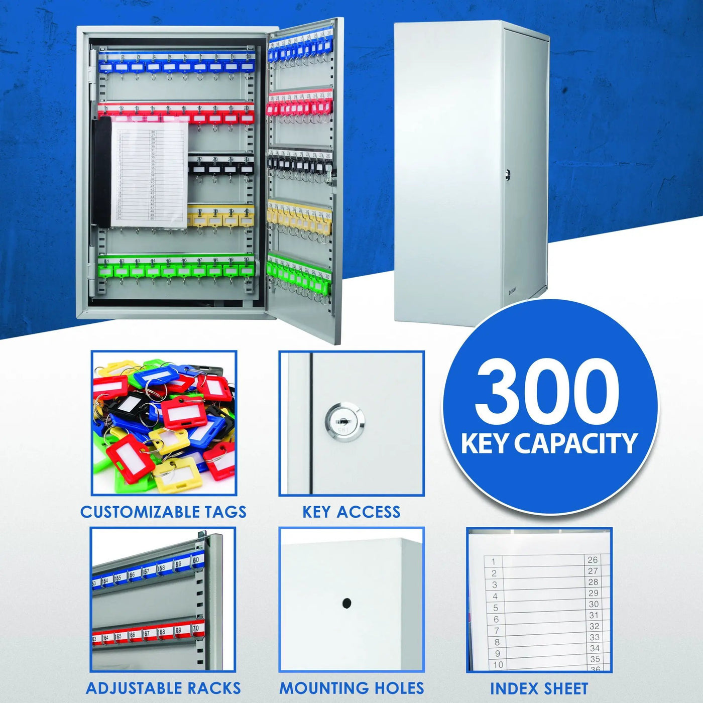 Adjustable Key Cabinet With Lock by HouseOfZazla