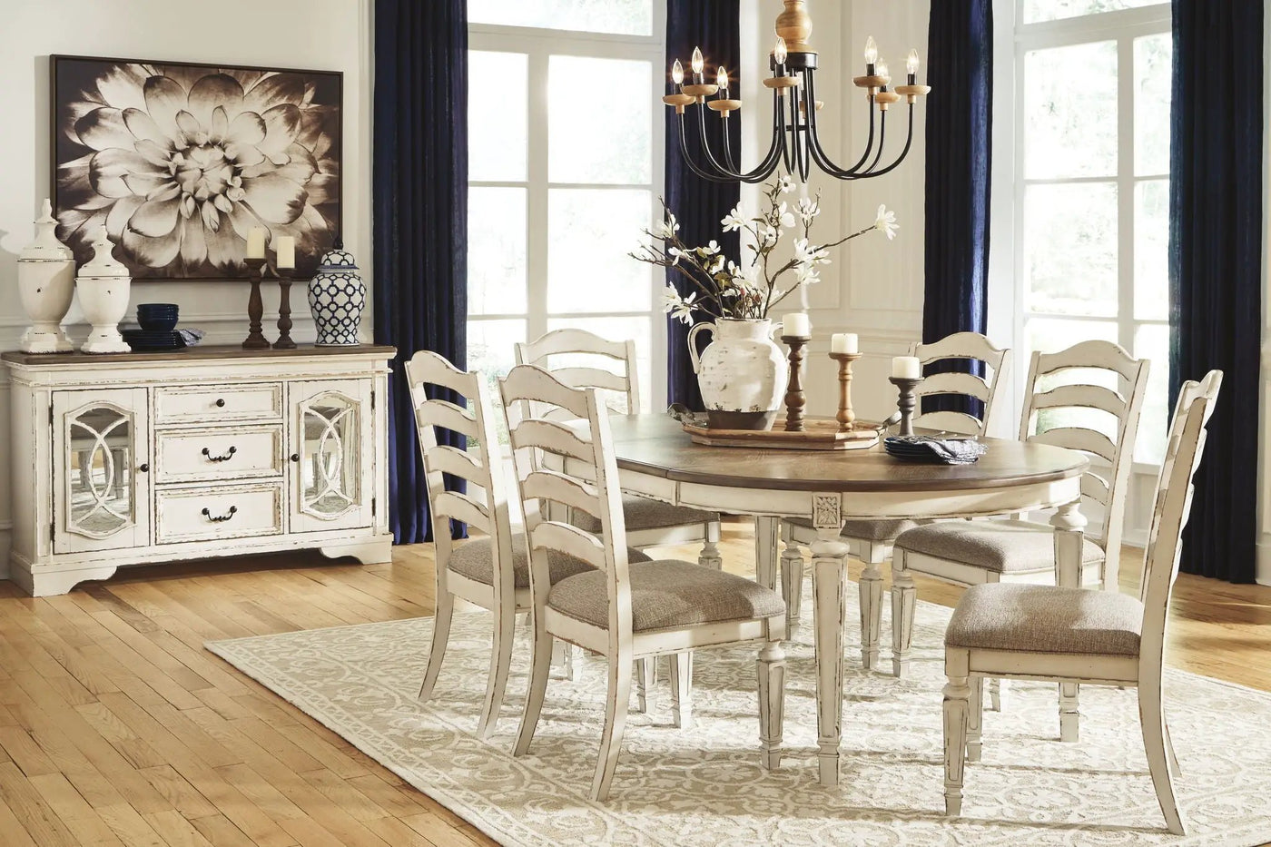 Realyn - Oval Dining Table Set by Unique Piece Furniture