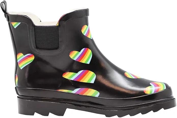 NORTY - Womens Ankle Rain Boots - Ladies Waterproof Winter Spring Garden Boot runs ½ size large by GreenHaven Gardens