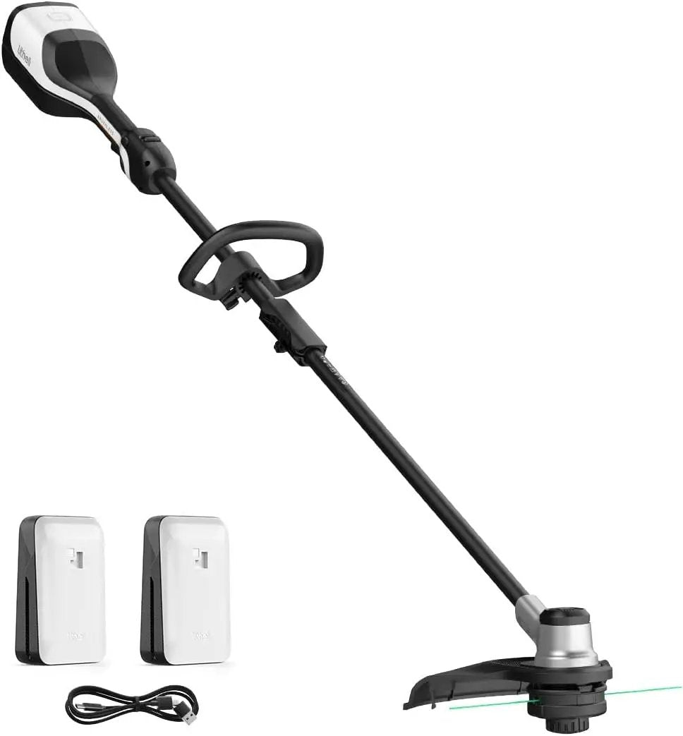 Litheli 2x20V 14" Brushless Cordless String Trimmer, Battery Powered Weed Eater, U20 Series Grass Trimmer with 2.5Ah Battery, Dual Line Bump Feed for Lawn Trimming, Lawn Care by GreenHaven Gardens