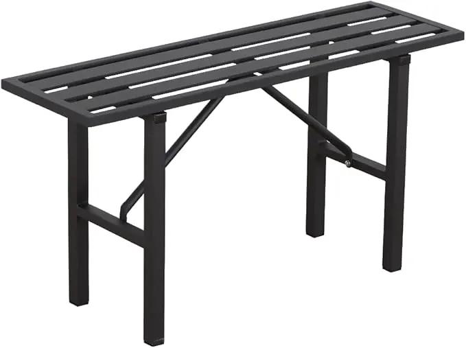 Plant Stand - Indoor/Outdoor Extra-Sturdy Aluminum Plant Stand with 300 LBS Capacity, L37.8 x W11.4 x H19.7 inch – Ideal for Patios, Gardens, Living Room Decoration by GreenHaven Gardens