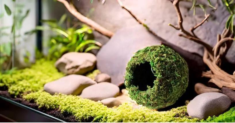 Galápagos (05348) Mossy Cave Hide, 6", Green Sphagnum by GreenHaven Gardens