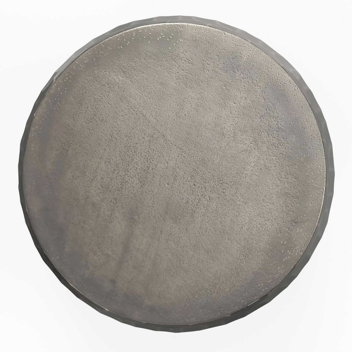 Cast Aluminum Side Table with Hand-Finished Texture - Black, photo 5 of 9