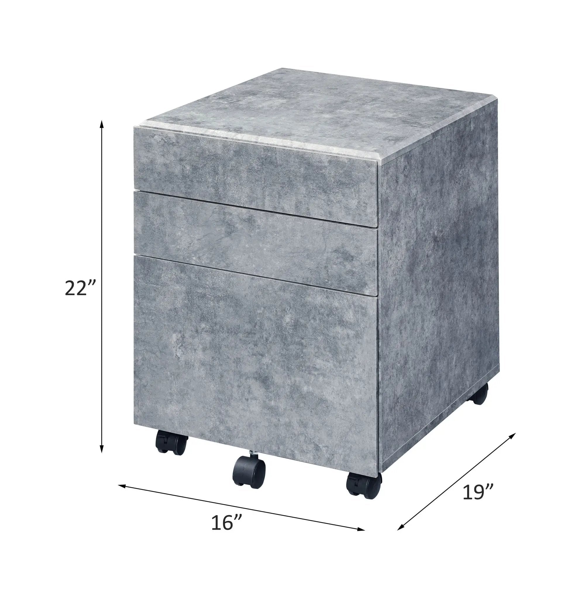 Jurgen - File Cabinet - Gray by Unique Piece Furniture