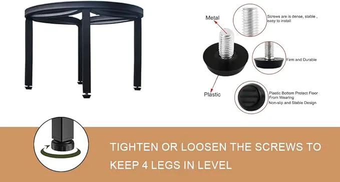 Zhongma Set of 3 Metal Plant Stand for Heavy Potted Plant for Home Indoor and Outdoor, 220 LBS Capacity & Heavy Duty Construction, Sturdy Plant Riser without Installation Required by GreenHaven Gardens