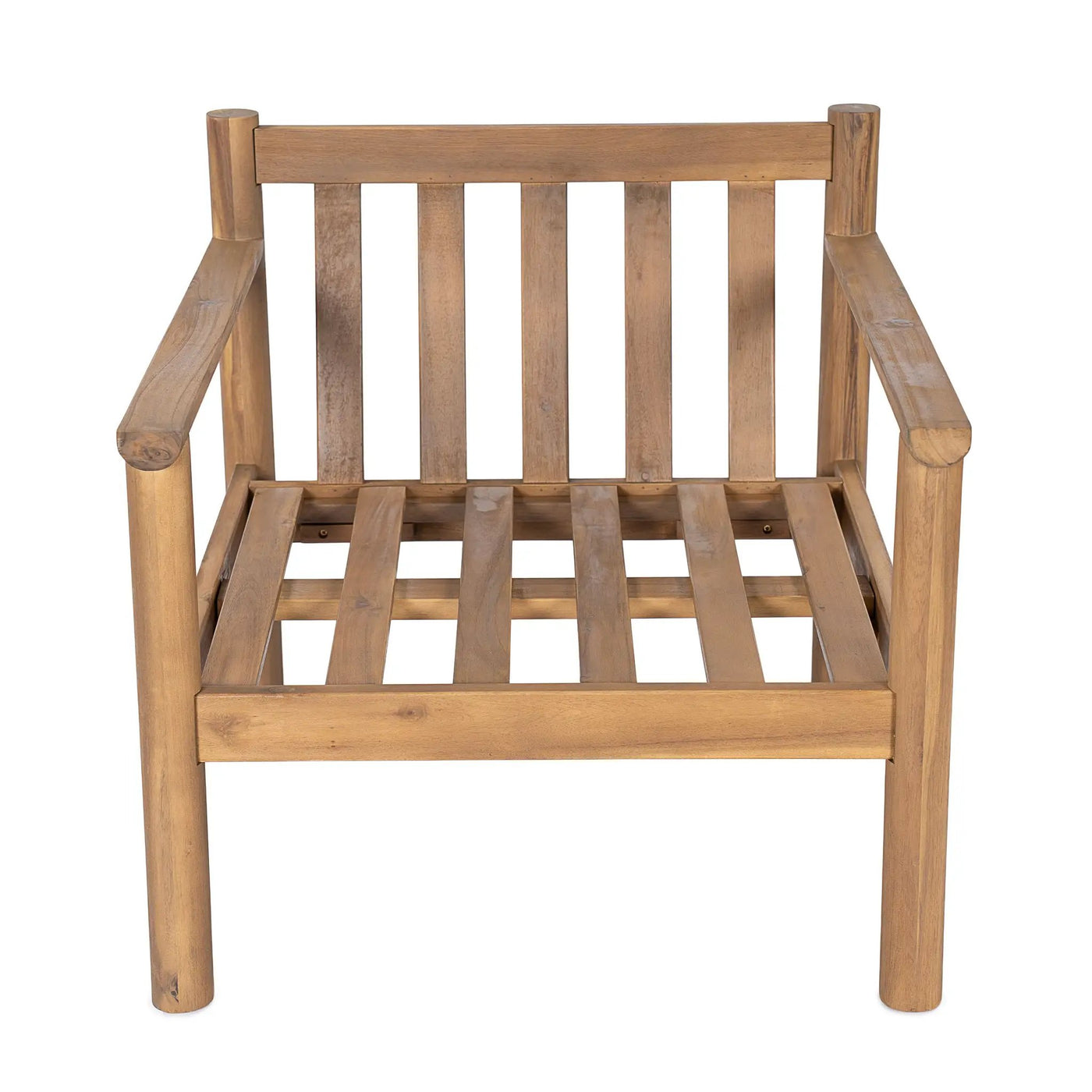28" Mid-Century Modern Acacia Wood Outdoor Patio Chair by HouseOfZazla