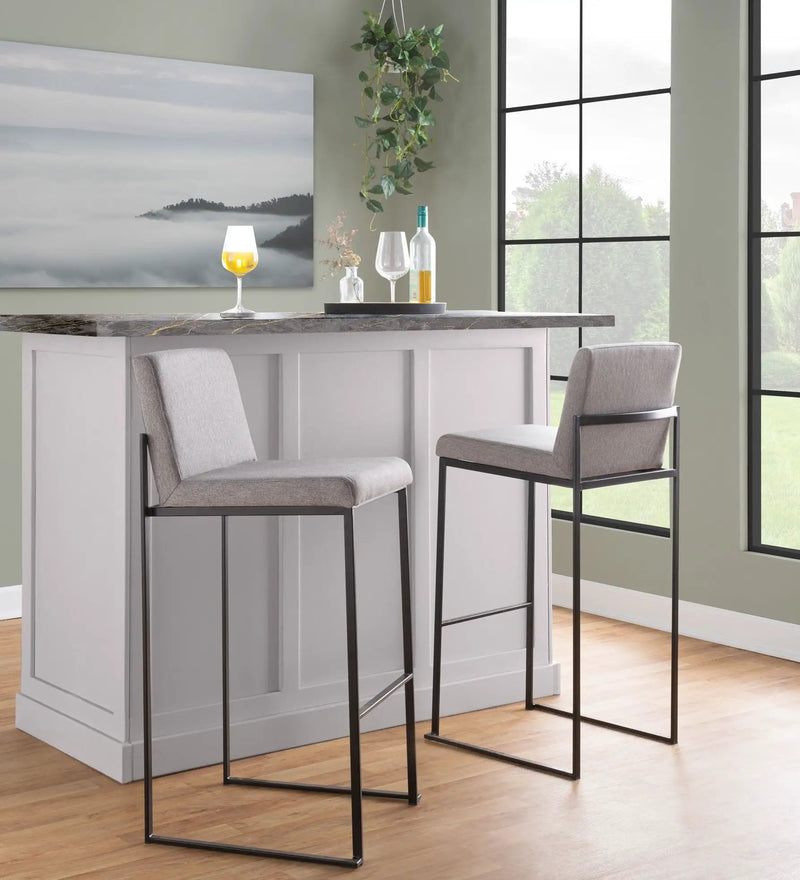 Fuji - Contemporary High Back Barstool Elegant Design by Unique Piece Furniture