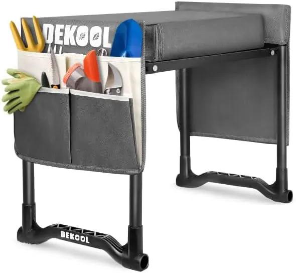 Garden Kneeler and Seat with Upgraded Wide & 3" Thick Kneeling Pad, Heavy Duty Garden Stool with 2 Large Tool Bags, Portable Bench for Planting, Weeding, Gardening Gifts for Women, Men, Seniors by GreenHaven Gardens