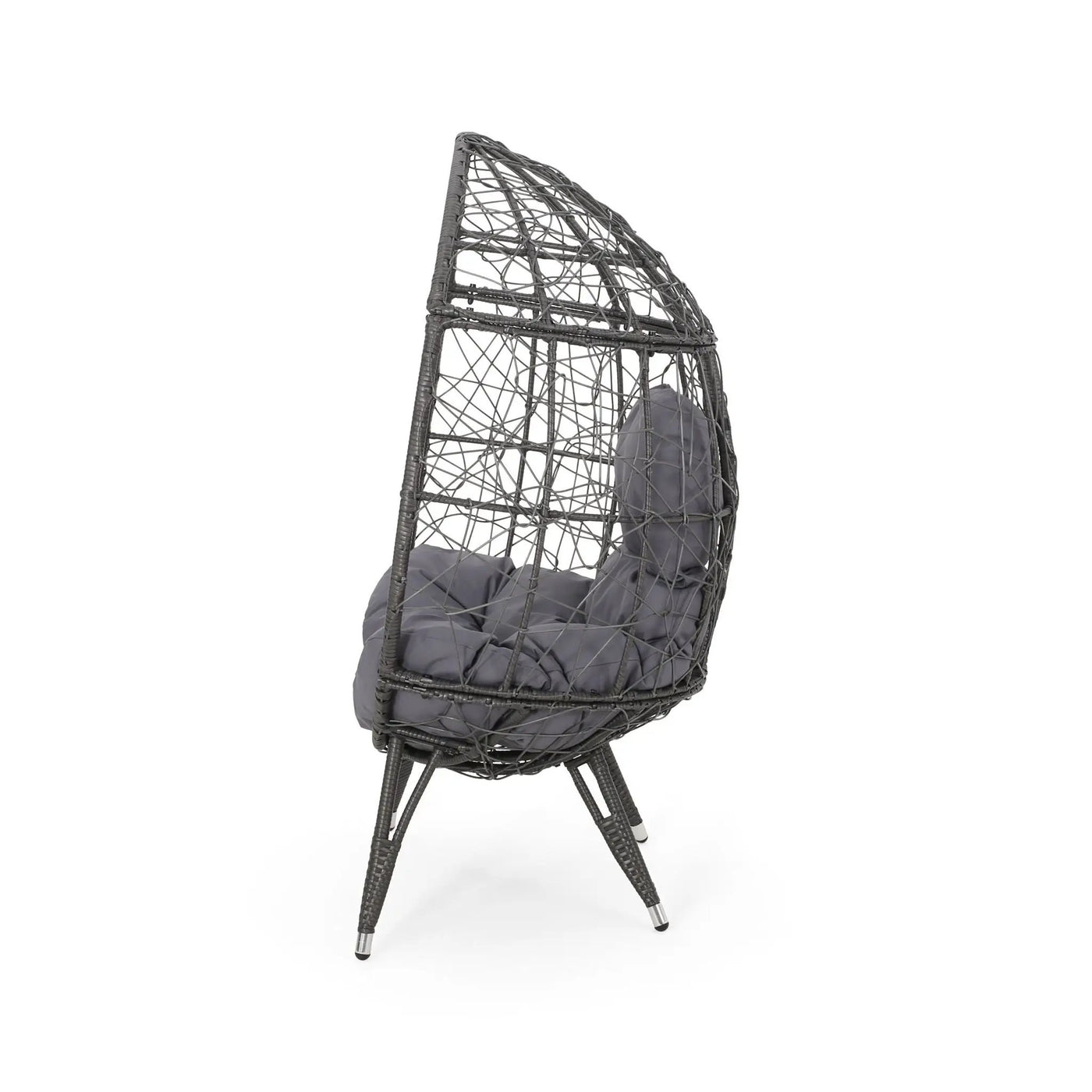 Cosmos - Round Hammered Iron Teardrop Chair by HouseOfZazla